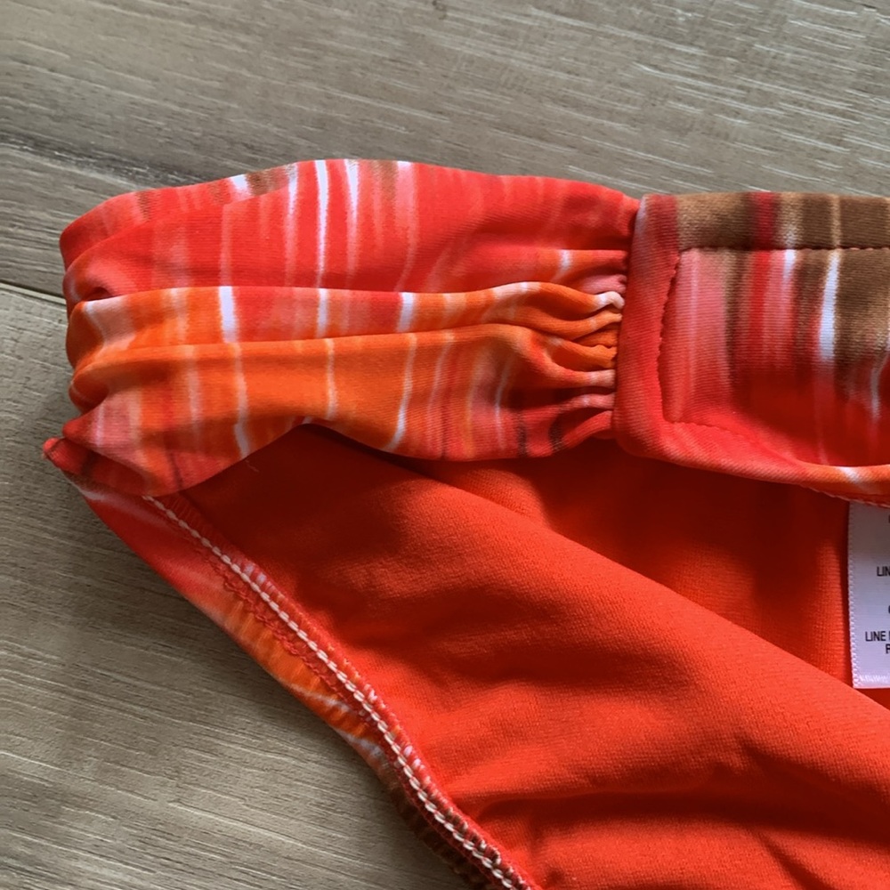 NWT Target Mossimo Orange and Brown Bikini Bottoms S Top & M Bottom - Picture 12 of 14